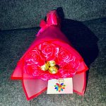 7 count rose bouquet + 3 ferero rocher chocolates
